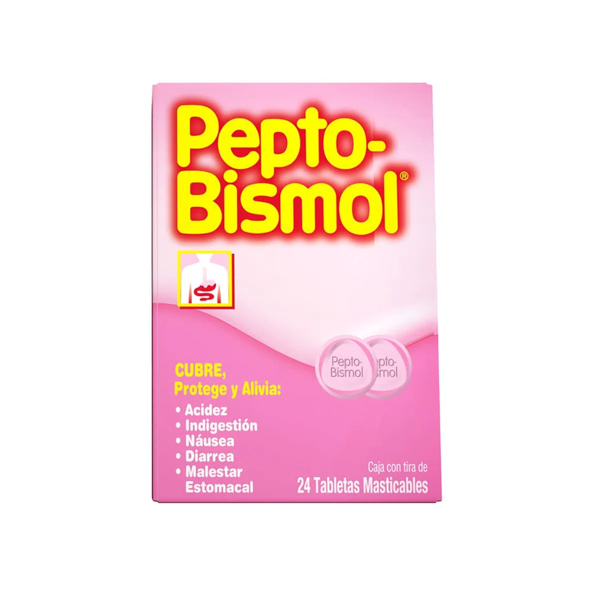 Pepto-Bismol Original 24 Tabletas Masticables