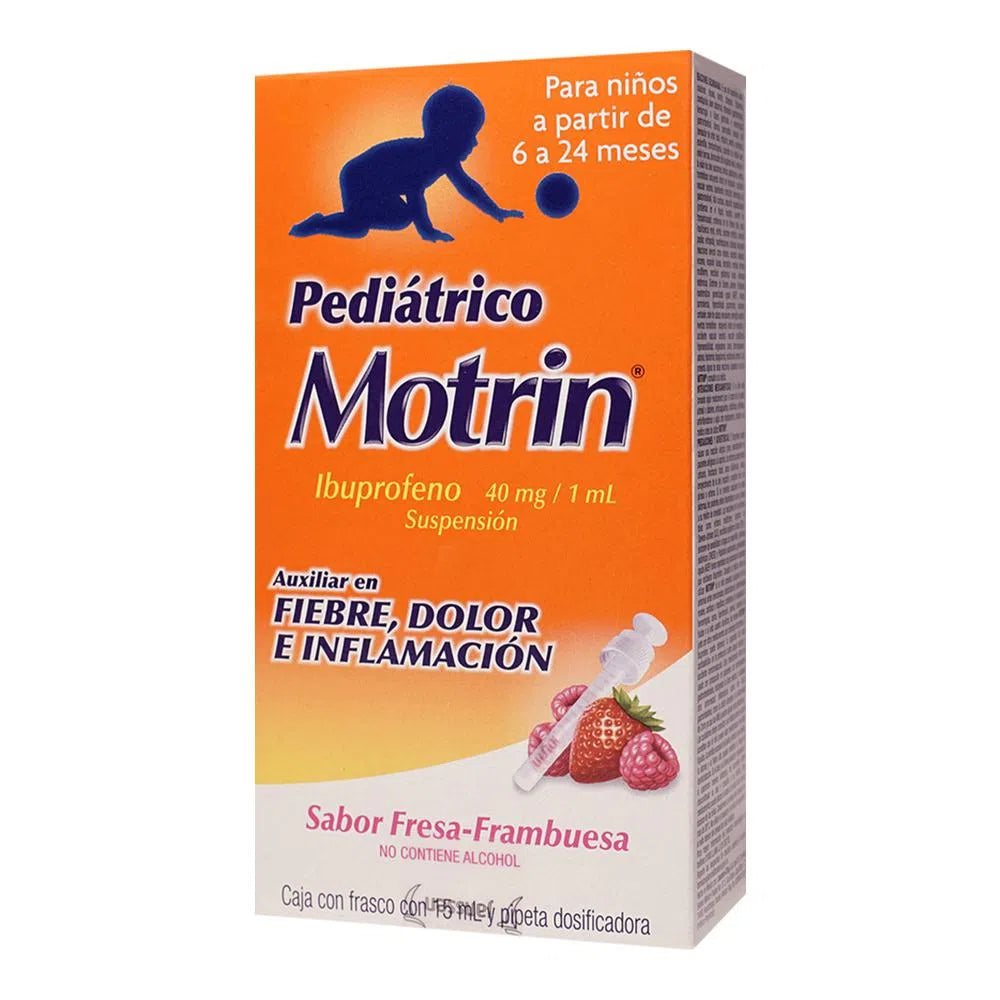 Motrin Pediátrico Suspensión Frasco dosificador con 15 ml Ibuprofeno 40 mg / 1ml