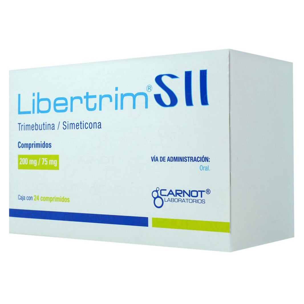 Libertrim SII Trimebutina/Simeticona 200/75 mg con 24 tabletas