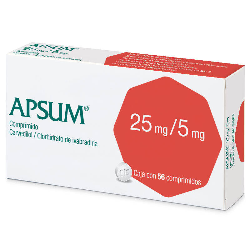 Apsum 25/5 Mg 56 Comprimidos