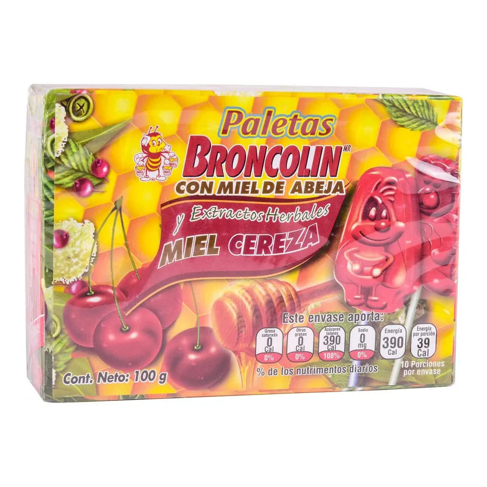 Broncolin Paleta 10 G Cereza 10 Piezas