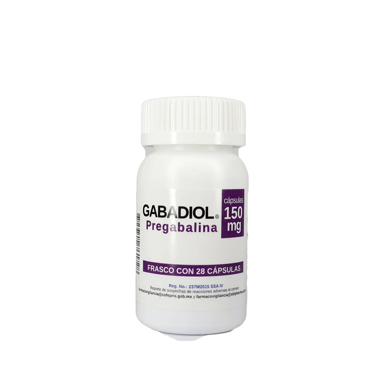 Gabadiol Pregabalina 150 Mg 28 Cápsulas