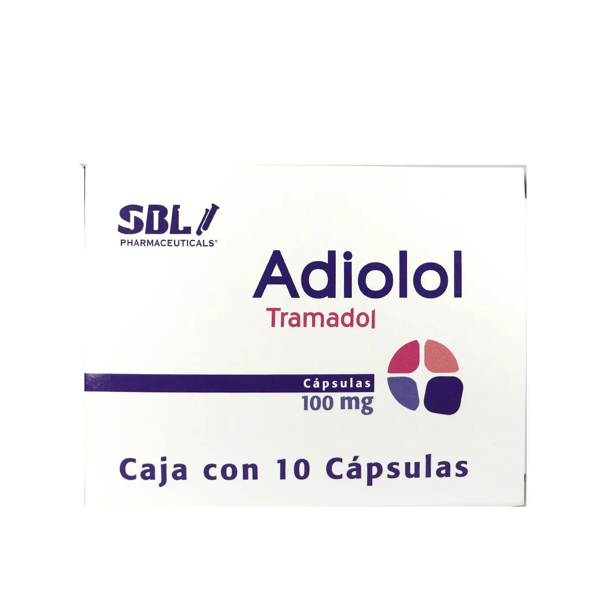 Adiolol Tramadol 100 Mg 10 Cápsulas