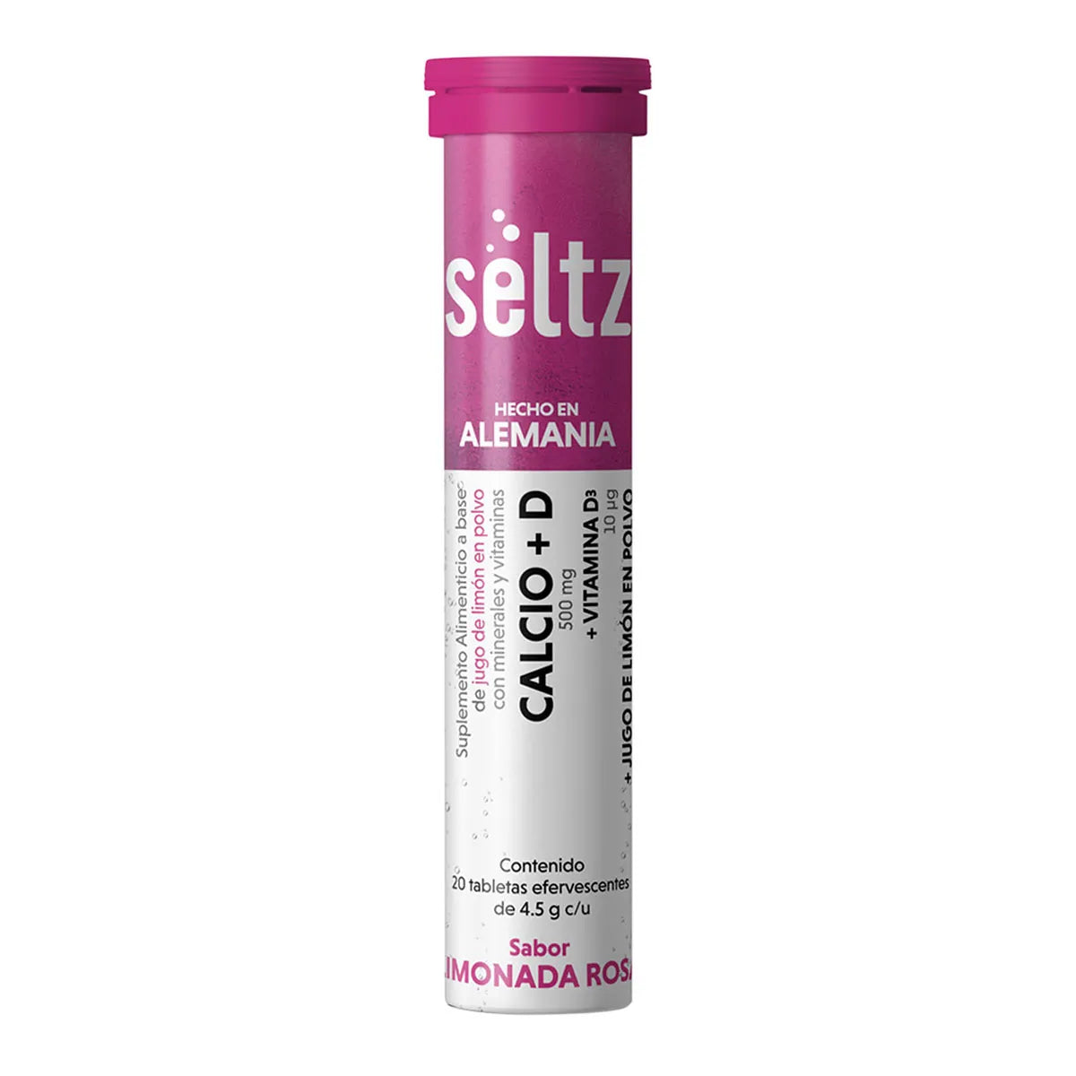 Seltz Calcio+D Suplemento Alimenticio 20 Tabletas Efervescentes