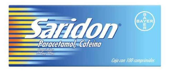 Saridon paracetamol, cafeína 500/50 mg con 100 comprimidos