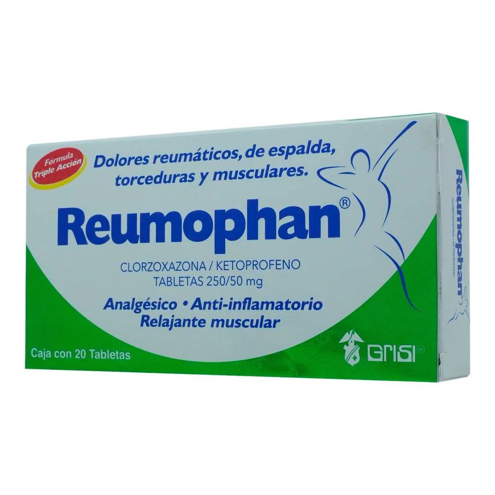 Reumophan 50/250 Mg 20 Tabletas