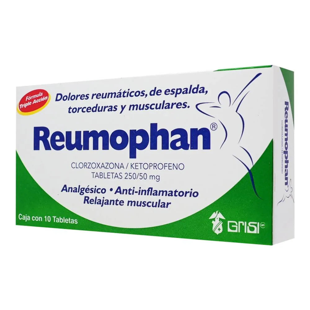 Reumophan 50/250 Mg 10 Tabletas