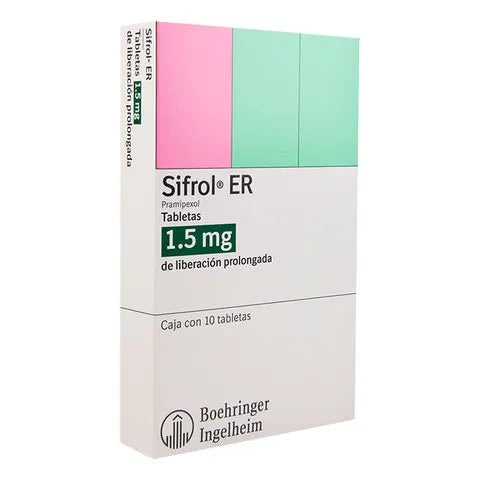 Sifrol ER Liberación Prolongada 1.5 Mg 10 Tabletas