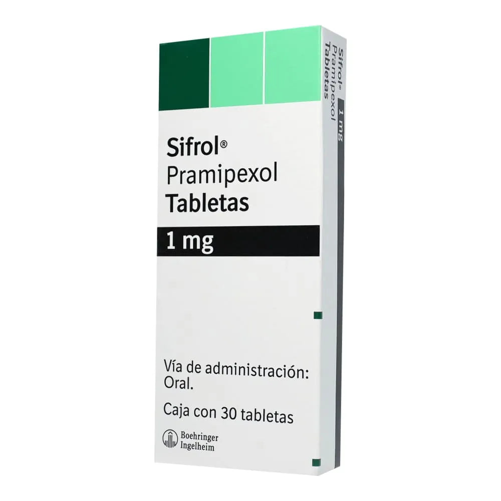 Sifrol 1 Mg 30 Tabletas