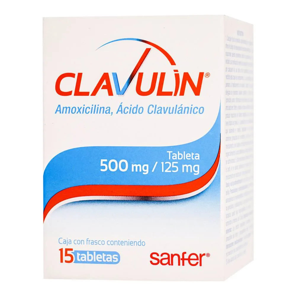 Clavulin 500 Mg 15 Tabletas