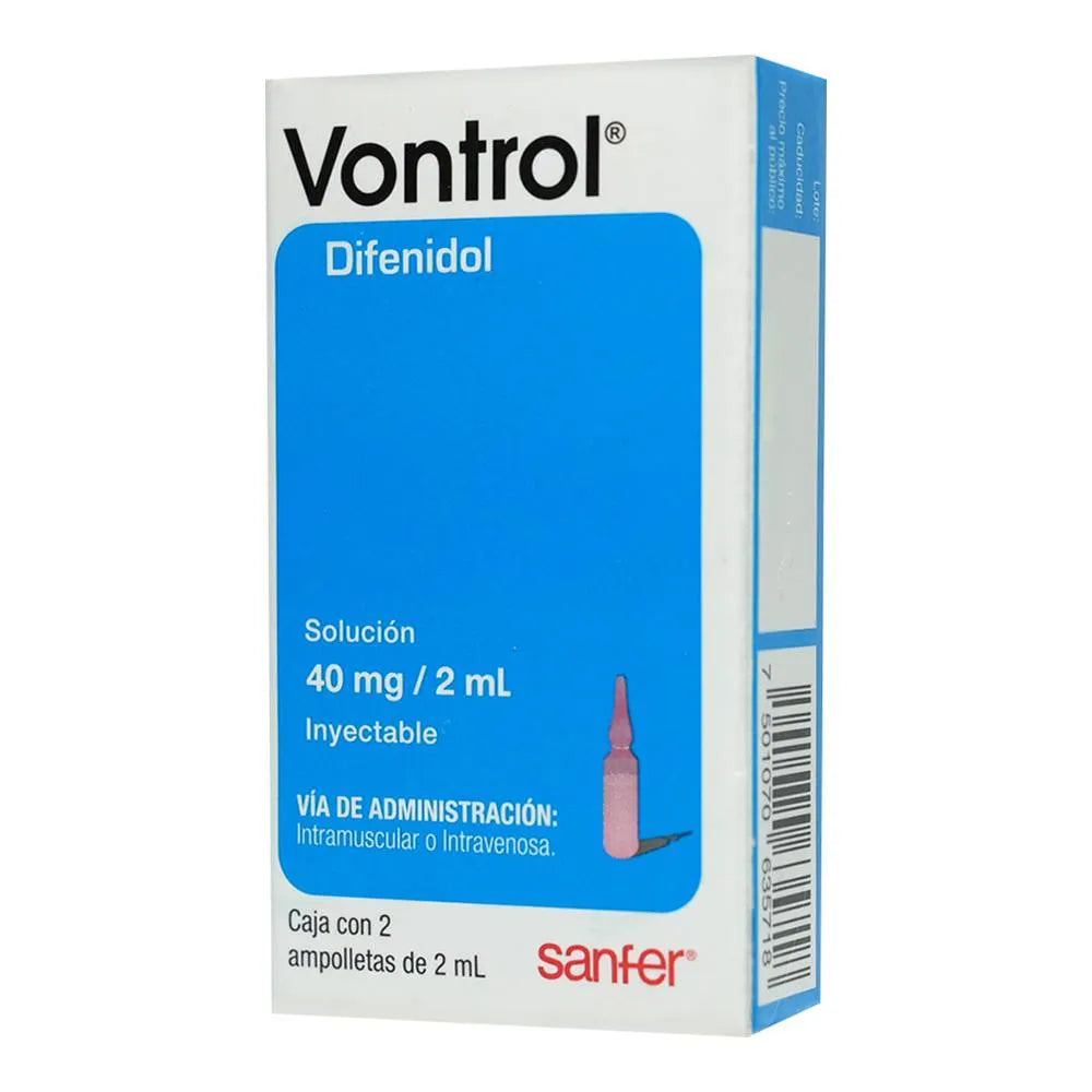 Vontrol 40 Mg Solución Inyectable 2 Ampolletas 2 Ml