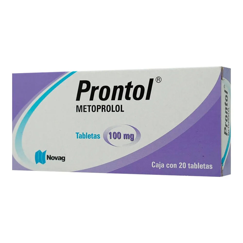 Prontol Metoprolol 100 Mg 20 Tabletas