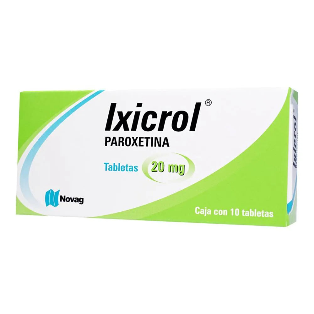 Ixicrol Paroxetina 20 Mg 10 Tabletas