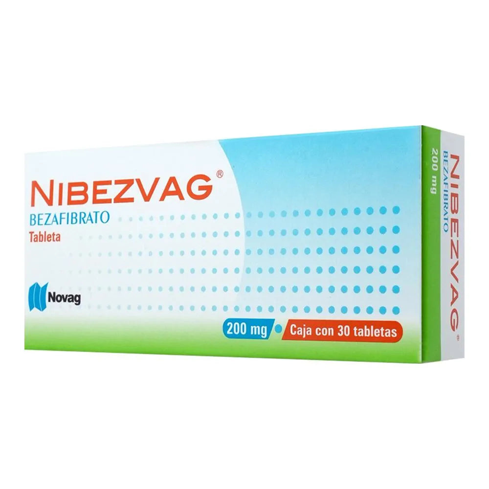 Nibezvag Bezafibrato 200 Mg 30 Tabletas