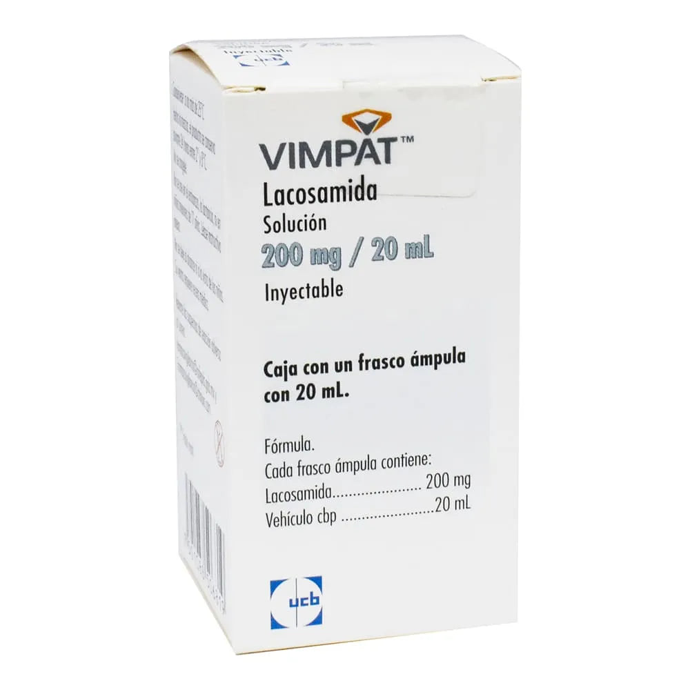 Vimpat IV 10 Mg/Ml Solución Inyectable 20 Ml