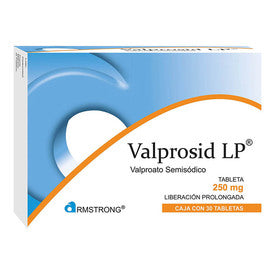 Valprosid Liberación Retardada 250 Mg 30 Tabletas