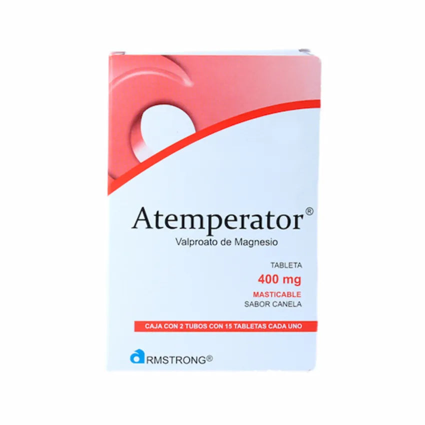 Atemperator Masticable 400 Mg 2 Tubos 15 Tabletas