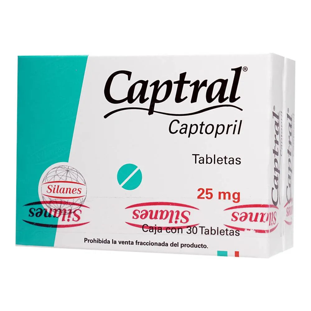 Captral 25 Mg 30 Tabletas 1+1