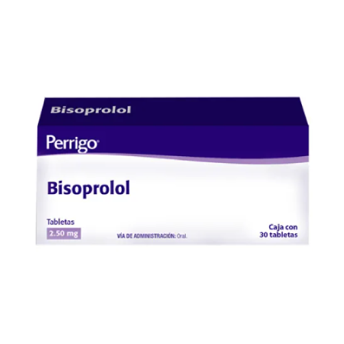 Bisoprolol 2.5 mg con 30 tabletas