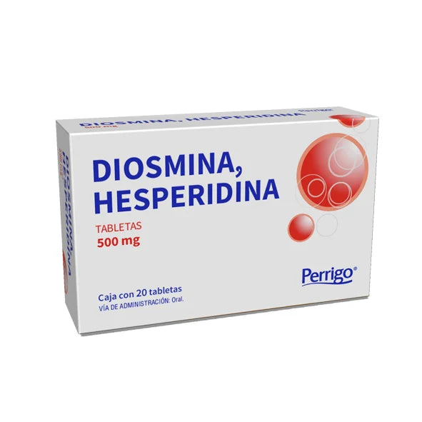 Diosmina/Hesperidina 450/50 Mg 20 Tabletas