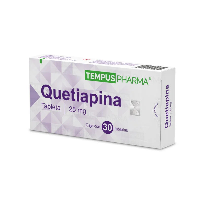 Quetiapina 25 Mg 30 Tabletas