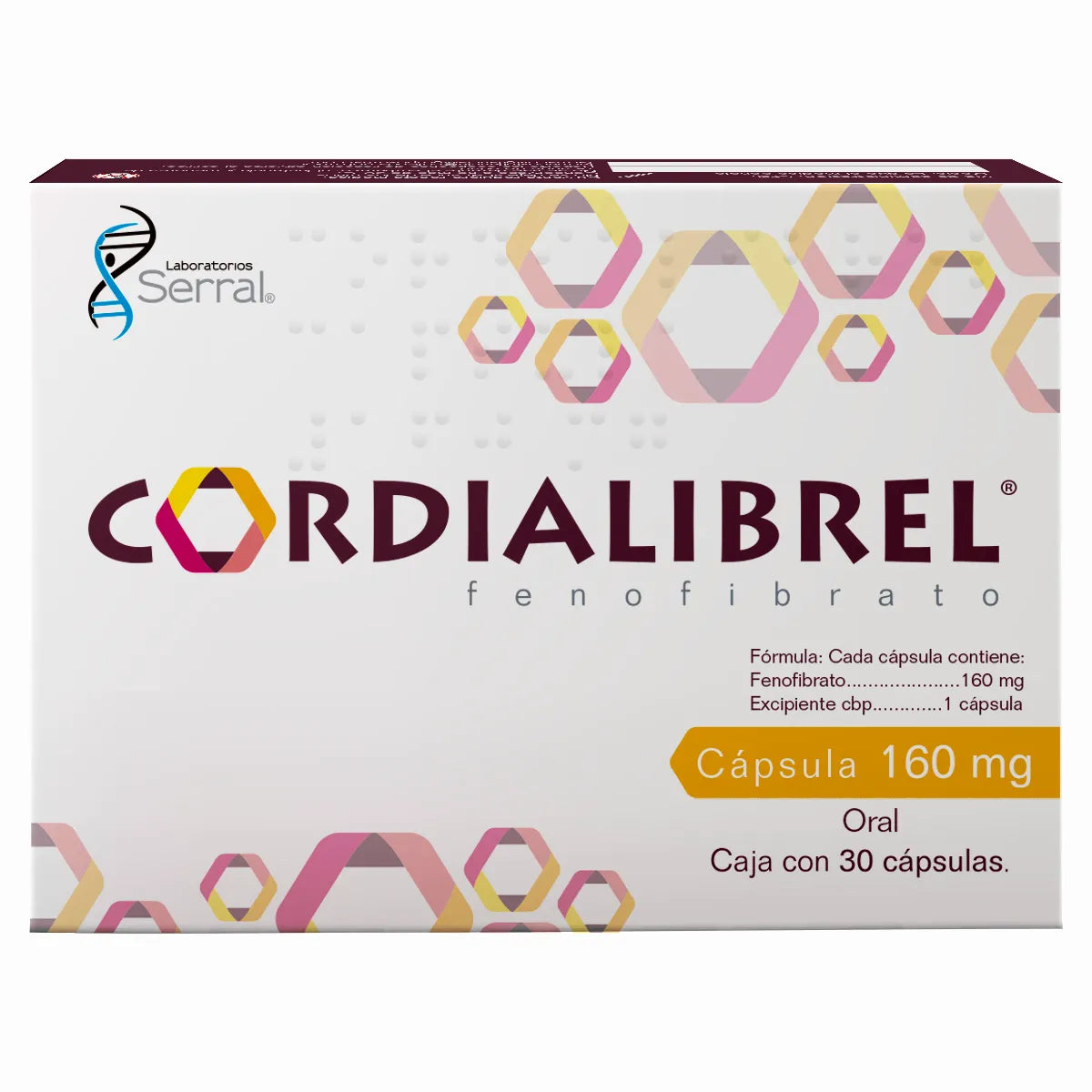 Cordialibrel Fenofibrato 160 Mg 30 Cápsulas