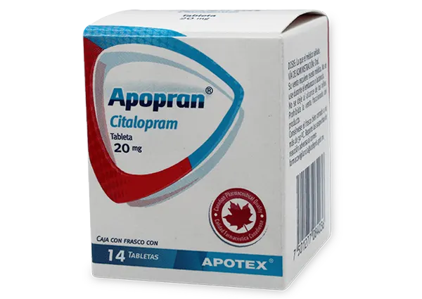 Apopran Citalopram 20 Mg 14 Tabletas