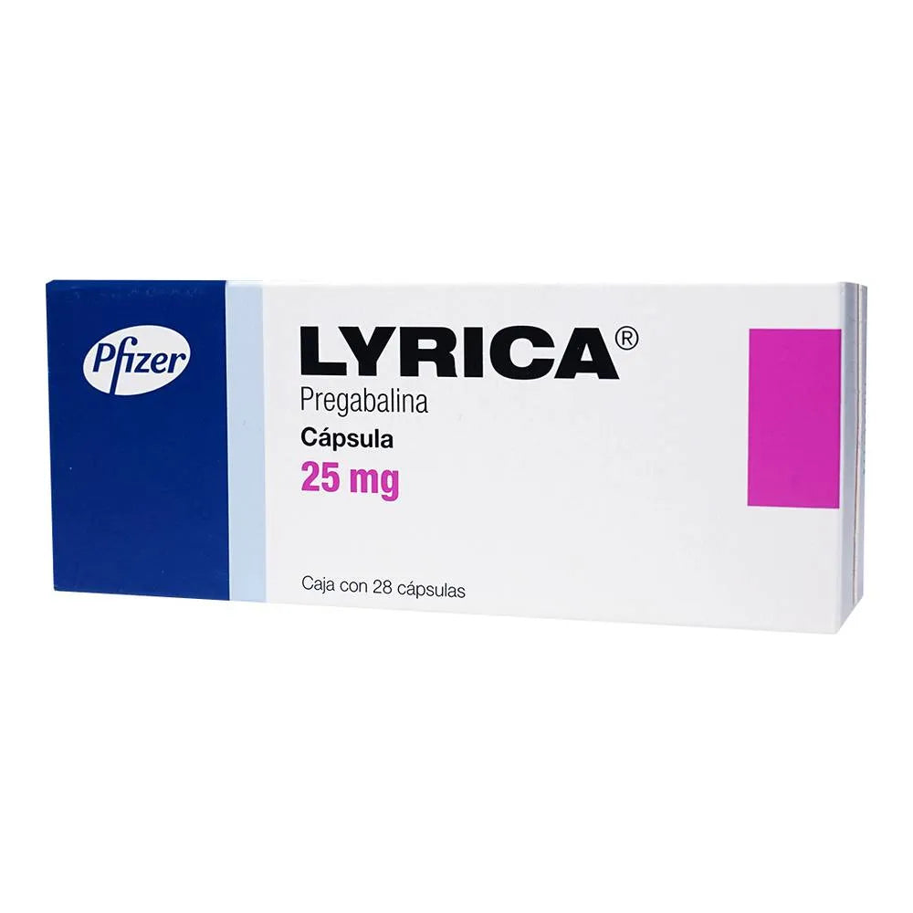 Lyrica 25 Mg 28 Cápsulas