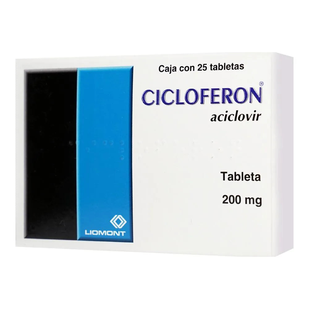 Cicloferon 200 Mg 25 Tabletas