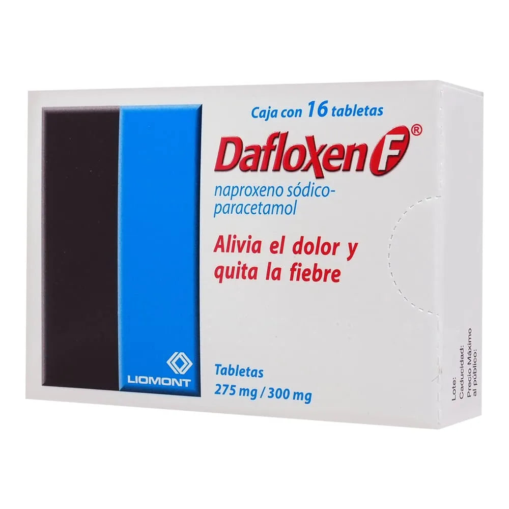 Dafloxen F 275/300 Mg 16 Tabletas