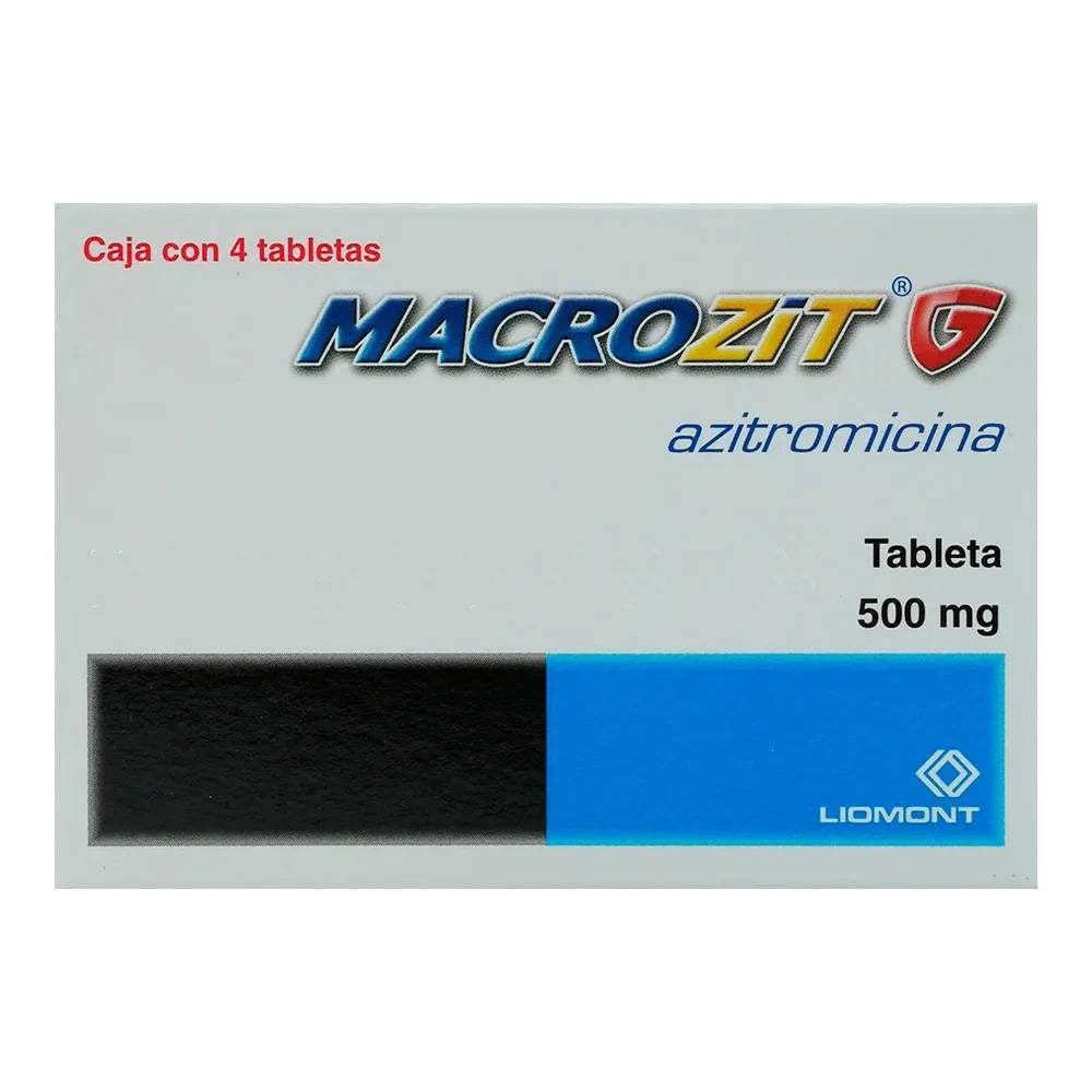 Macrozit G 500 Mg 4 Tabletas