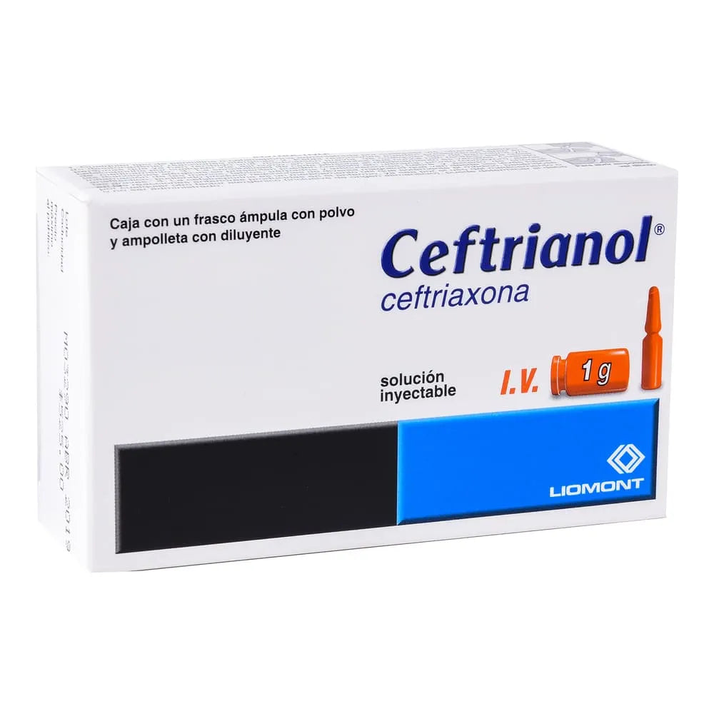 Ceftrianol 1 G Solución Inyectable Iv 10 Ml