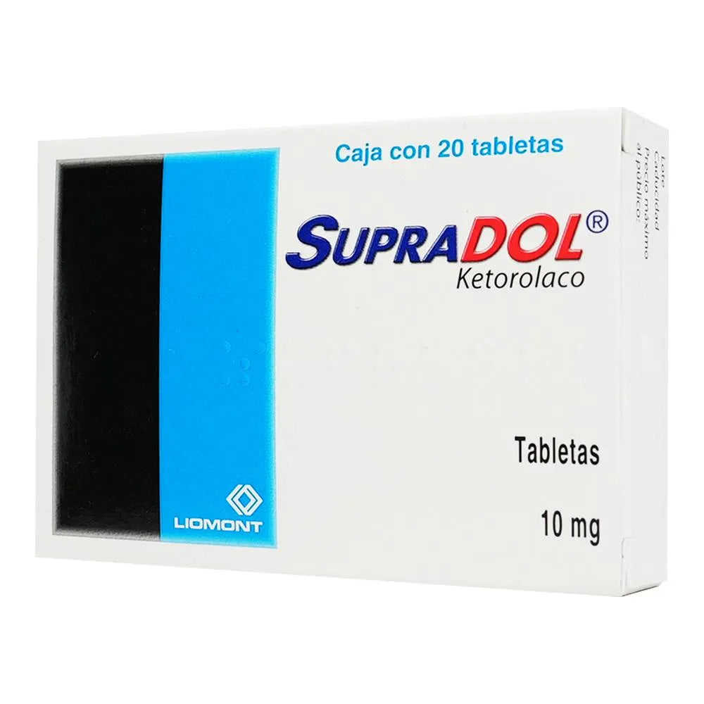 Supradol 10 Mg 20 Tabletas