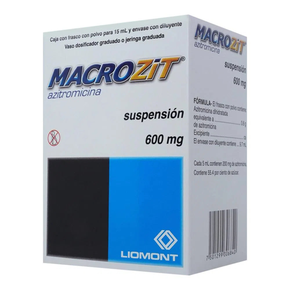 Macrozit 600 Mg Suspensión 15 Ml