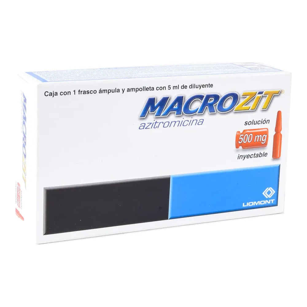 Macrozit 500 Mg Frasco Ámpula 5 Ml