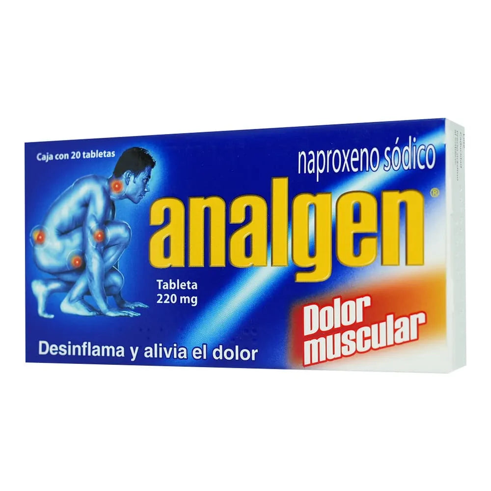 Analgen 220 Mg 20 Tabletas