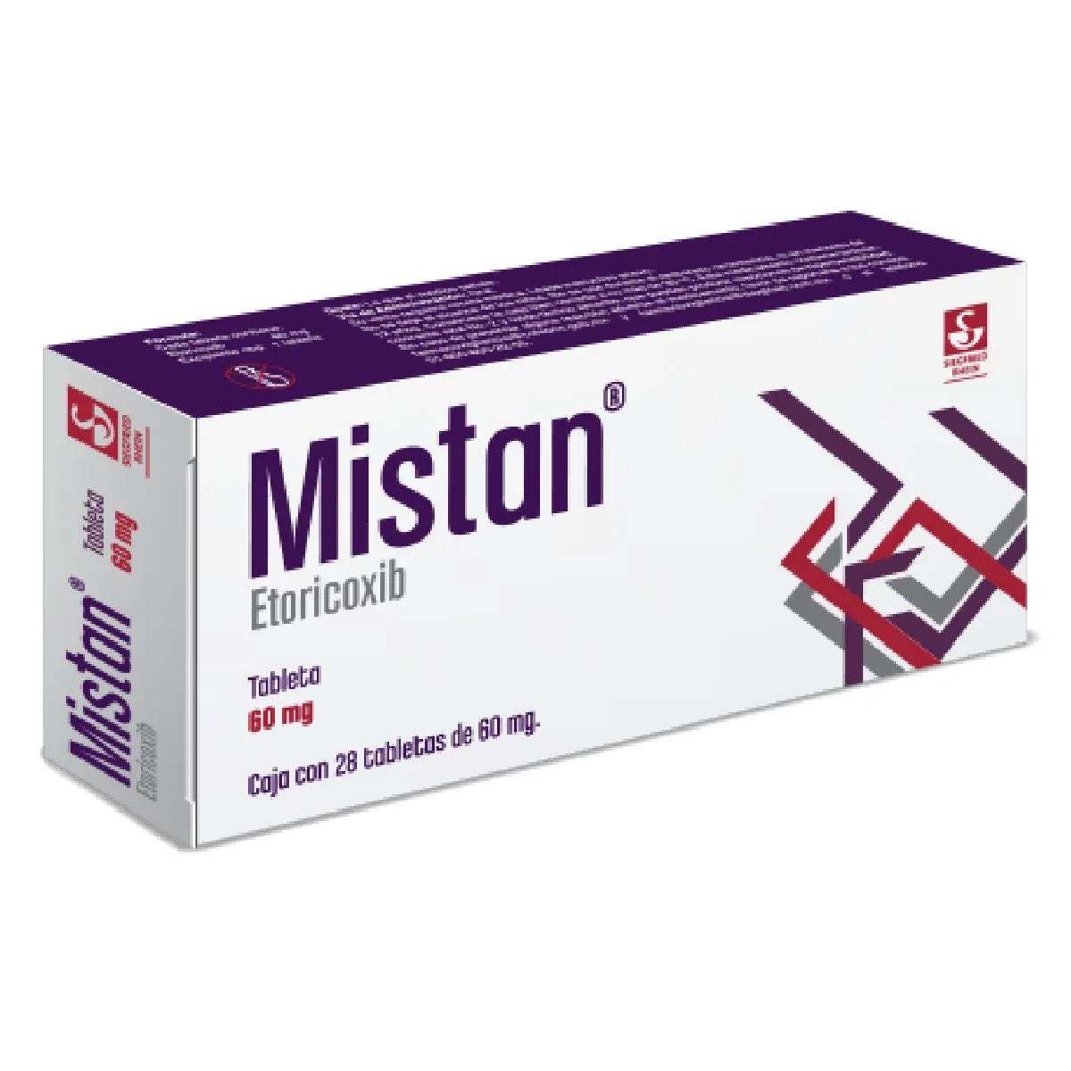 Mistan 60 Mg 28 Tabletas