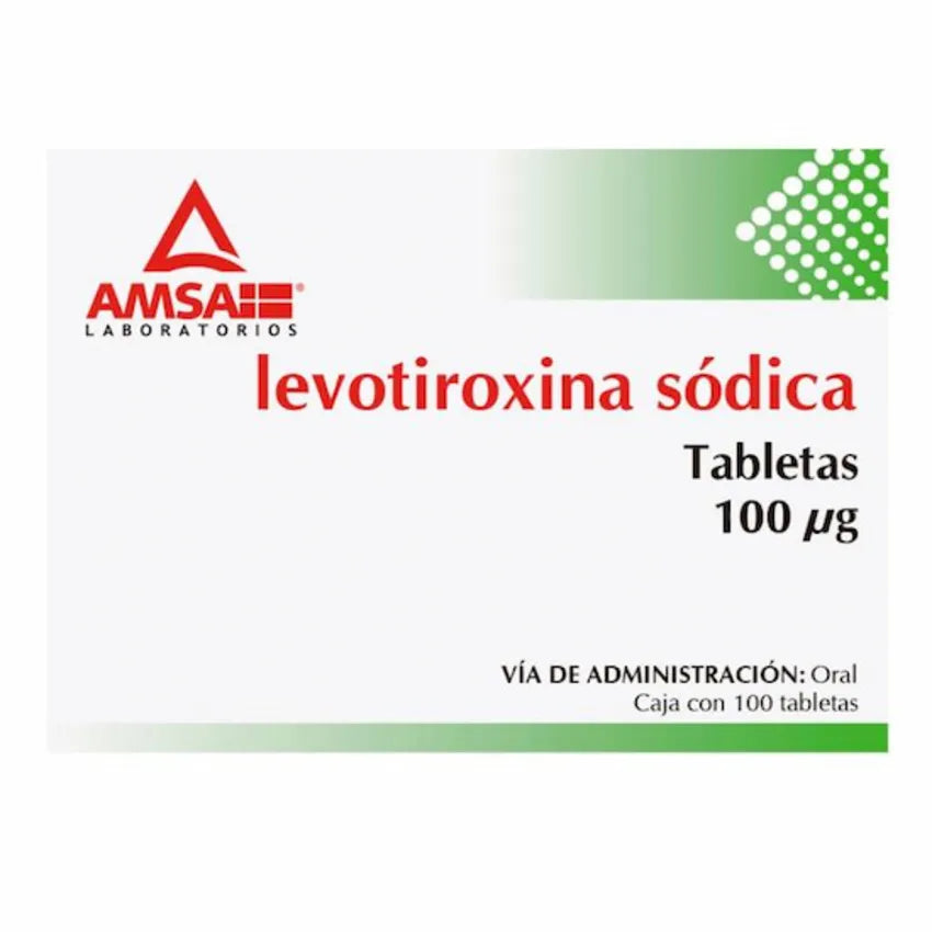 Levotiroxina 100 Mcg 100 Tabletas