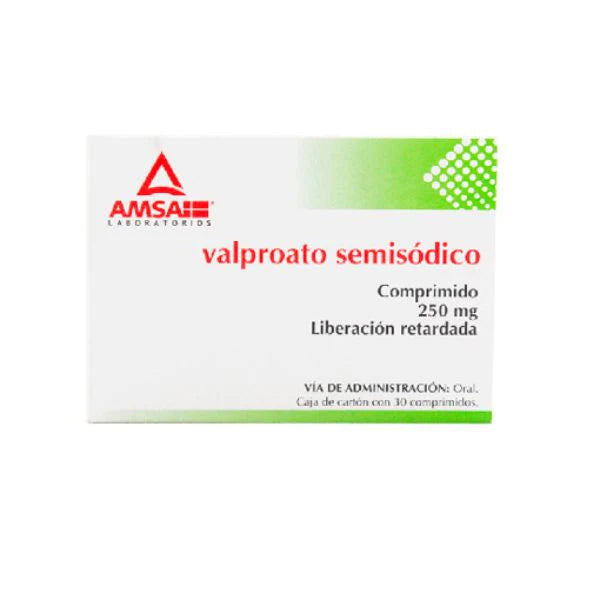 Valproato Semisódico Liberación Retardada 250 Mg 30 Comprimidos