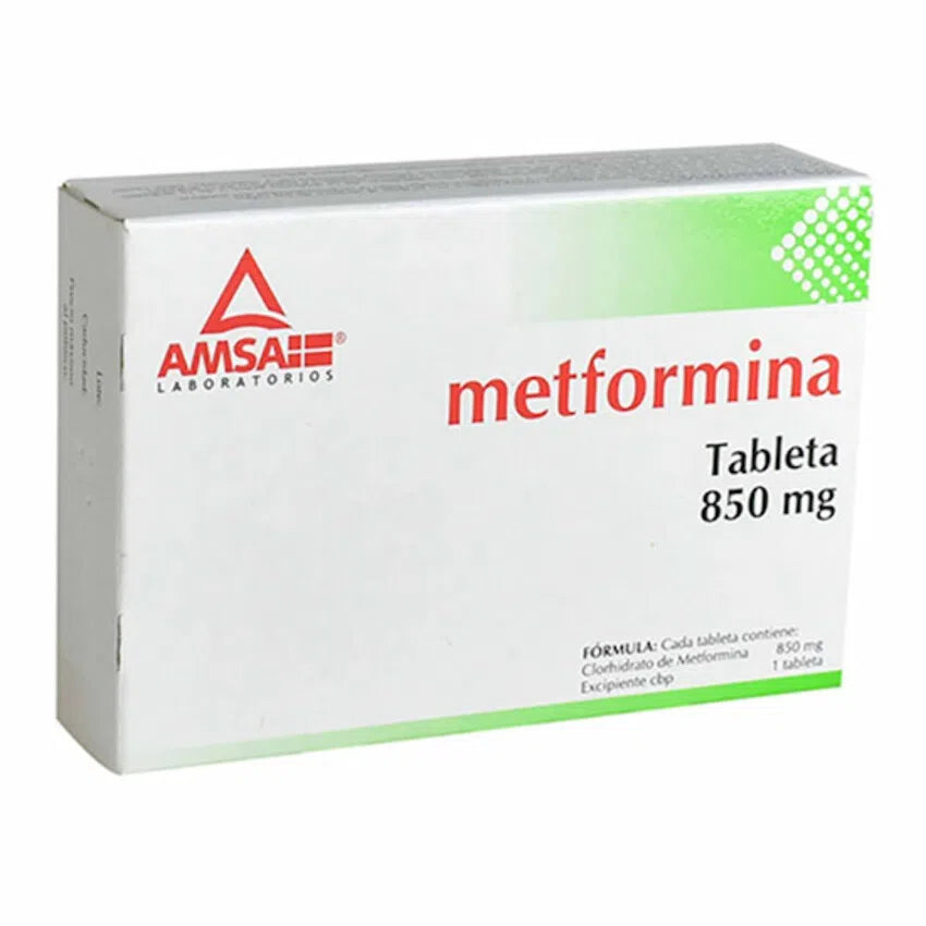 Metformina 850 mg 30 tabletas