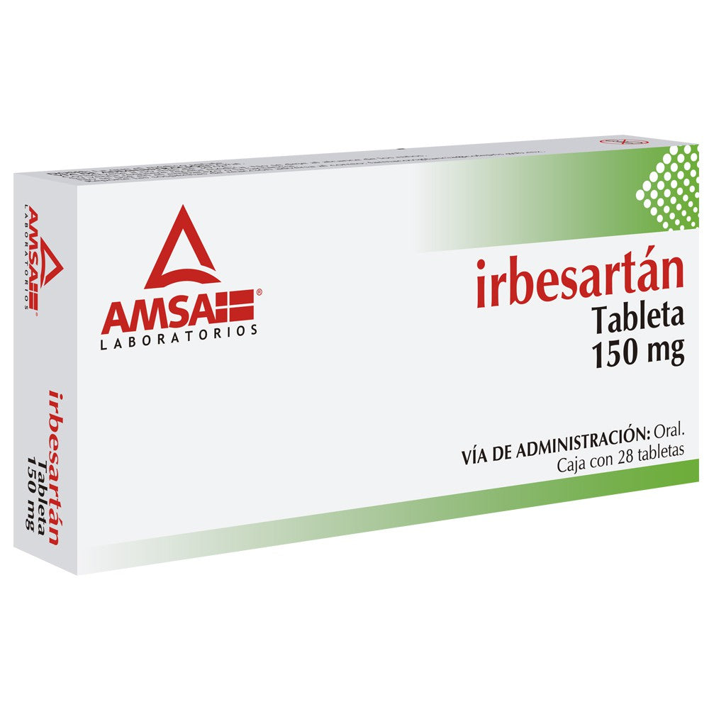 Irbesartán 150 Mg 14 Tabletas