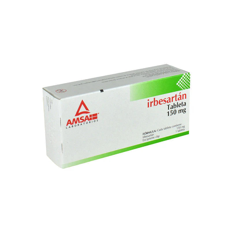 Irbesartán 150 Mg 28 Tabletas