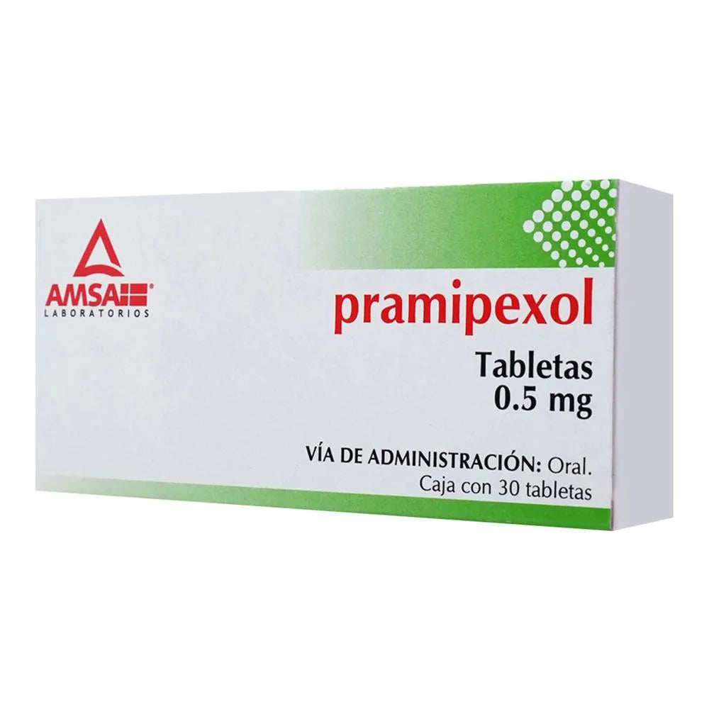 Pramipexol 0.5 Mg 30 Tabletas