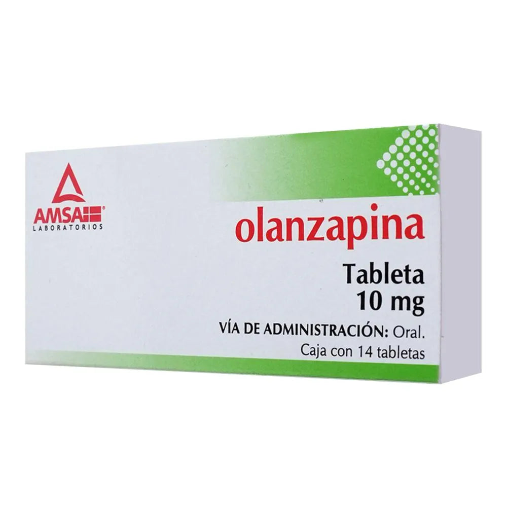 Olanzapina 10 Mg 14 Tabletas