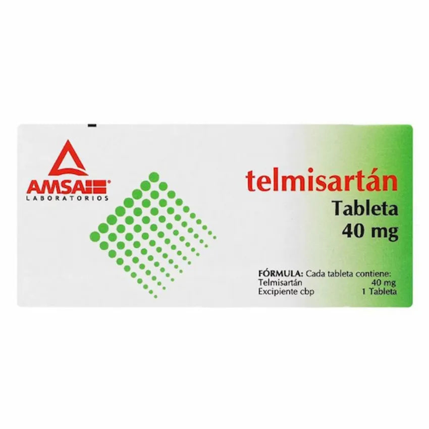 Telmisartán 40 Mg 28 Tabletas