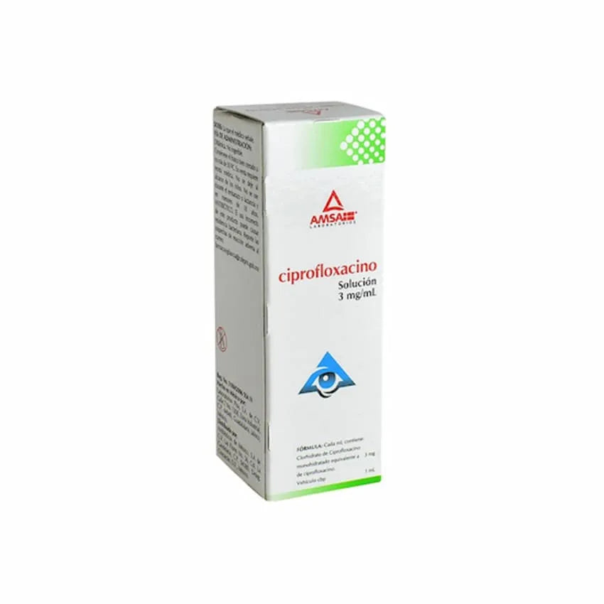 Ciprofloxacino 3 Mg Solución Oftálmica 5 ml