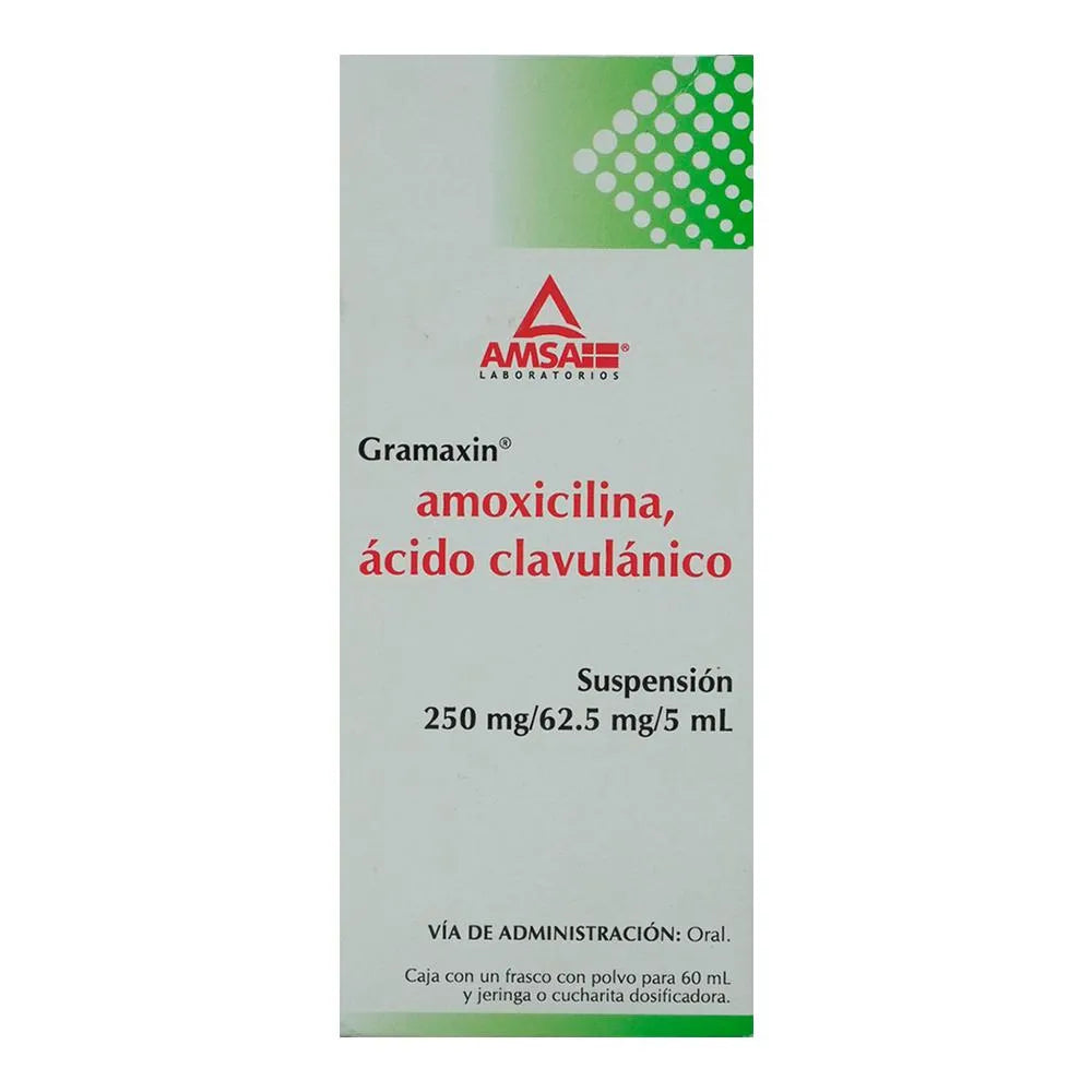 Gramaxin Amoxicilina/Ácido Clavulánico 250/62.5 Mg 60 Ml