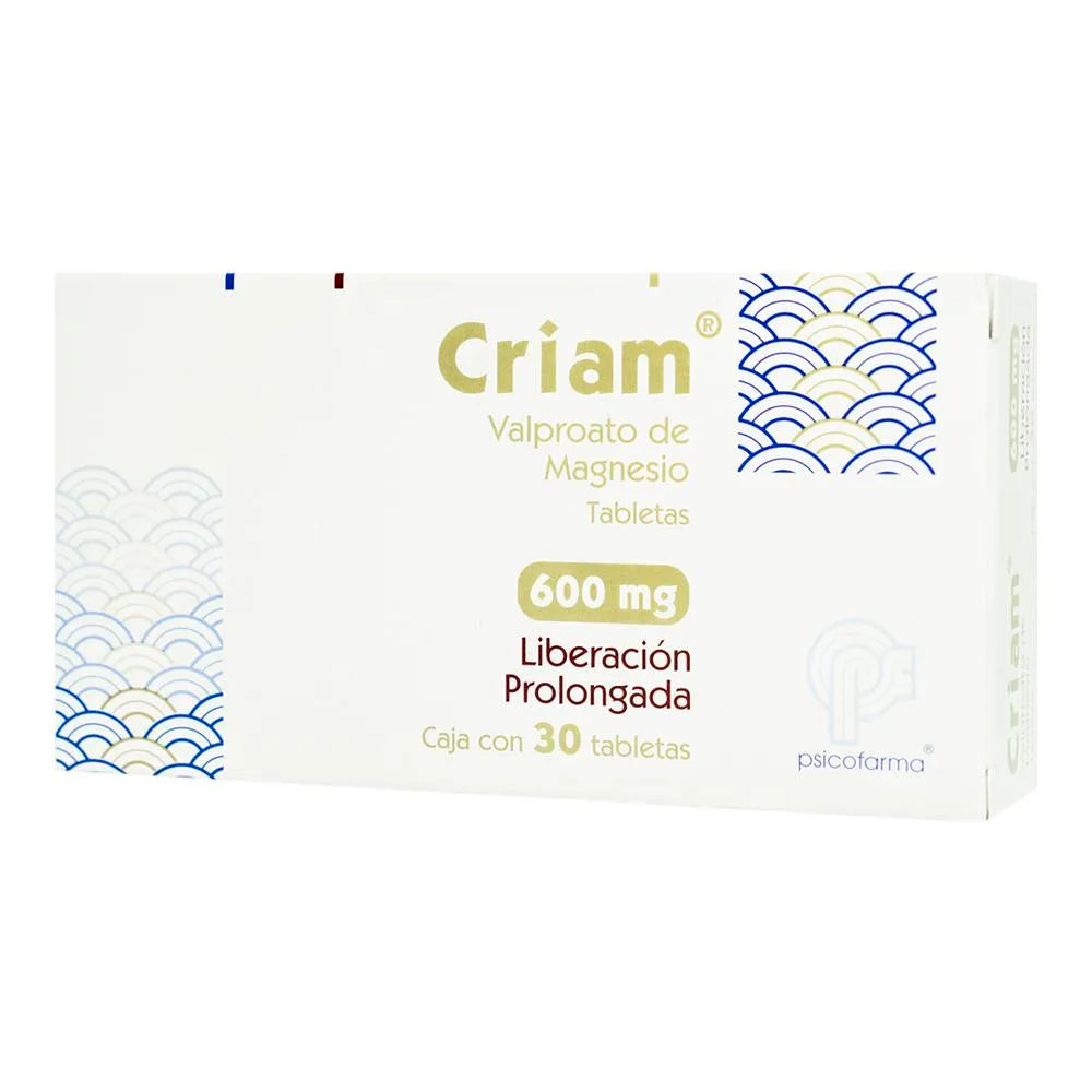 Criam 600 Mg 30 Tabletas