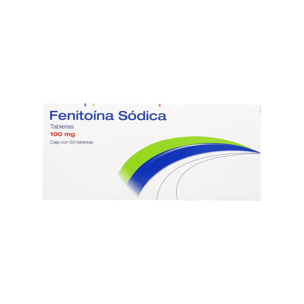 Fenitoína 100 Mg 50 Tabletas