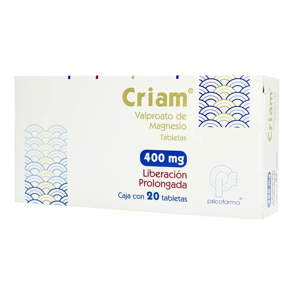 Criam Liberación Prolongada 400 Mg 20 Tabletas